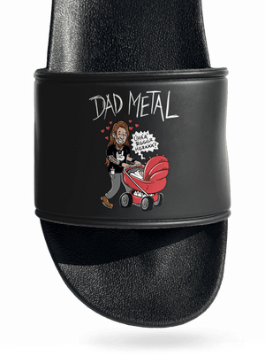 Dad metal pantofle Black