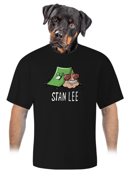 Stan Lee unisex tričko oversized Black