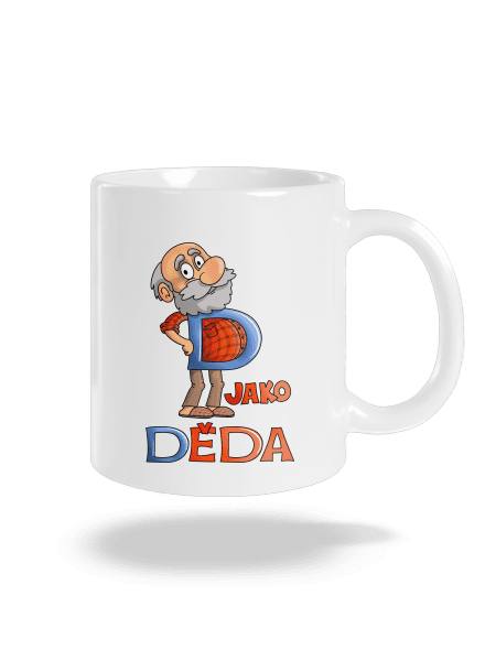 D jako děda klasický hrnek White