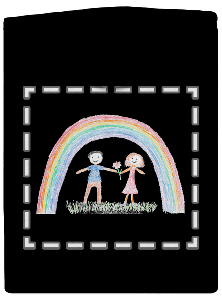 Dětské kresby - nahraj vlastní dámská mikina na zip Black