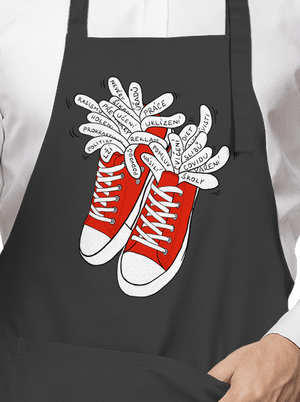 Plný kecky zástěra Dark Grey