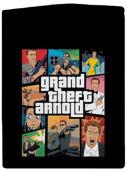 Grand Theft Arnold dámská mikina na zip Black