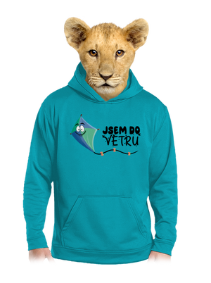 Do větru dětská mikina klokanka Hawaiian Blue