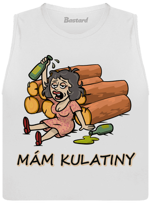 Mám kulatiny dámské tílko volné White