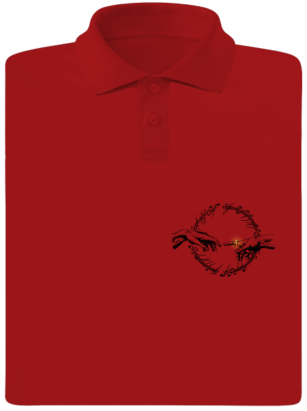 God of ring pánská polokošile Red Mal