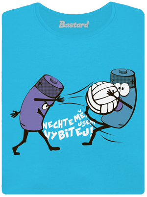 Vybitej dámské tričko s lemem Blue Atol