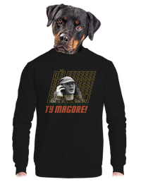 unisex mikina bez kapuce
