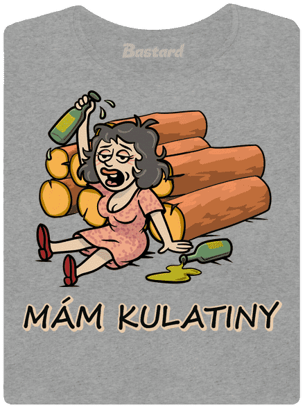Mám kulatiny dámské tričko Dark Gray Melange