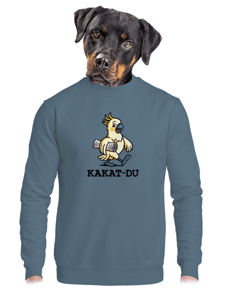 Kakat-du unisex mikina bez kapuce Nordic Blue