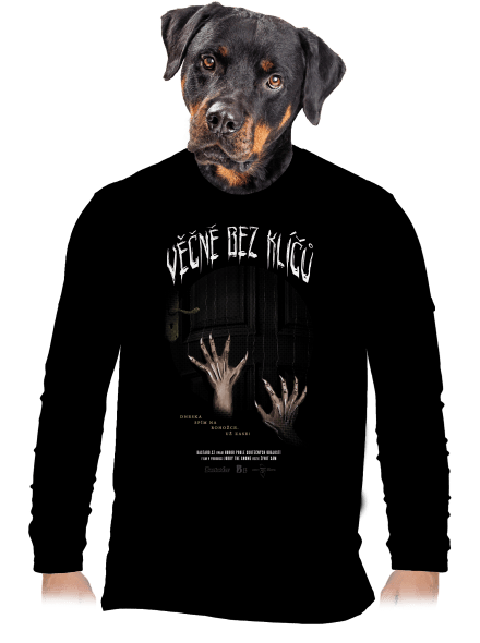 B13: Věčně bez klíčů pánské dlouhý rukáv Black