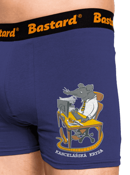 Kancelářská krysa boxerky Blue Navy