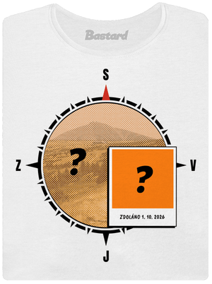 Zdoláno dámské tričko s lemem White