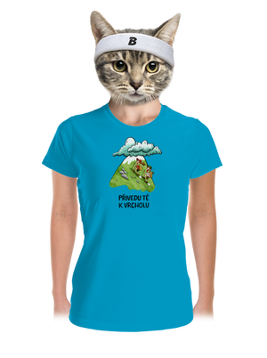 Přivedu tě k vrcholu dámské sportovní tričko Blue Atol