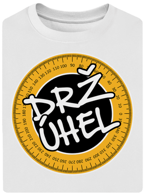 Drž úhel unisex tričko oversized White