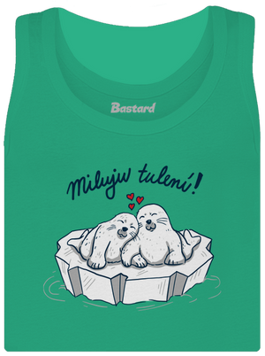 Miluju tulení dámské tílko klasické Mint Mal