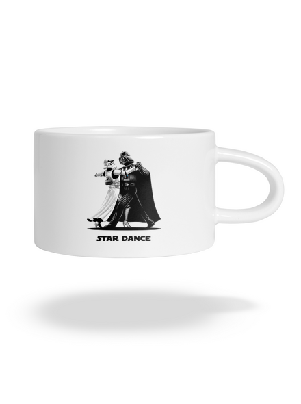 Star dance hrnek makronka White
