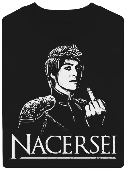 Nacersei unisex mikina bez kapuce Black