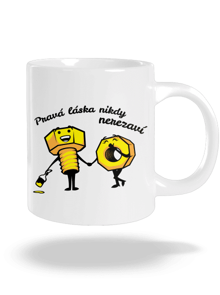 Pravá láska velký hrnek White