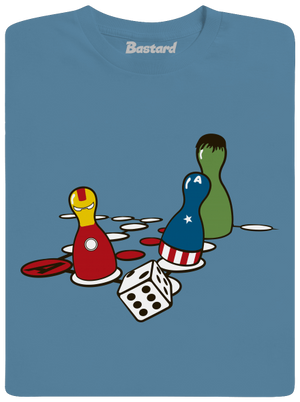 Superhrdino nezlob se pánské tričko Stone Blue