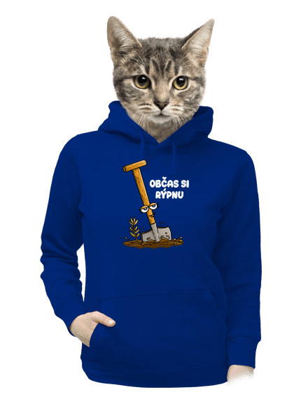 Občas si rýpnu dámská mikina klokanka Royal Blue Mal