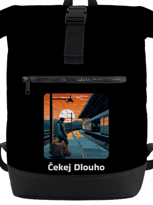 Čekej dlouho batoh Black