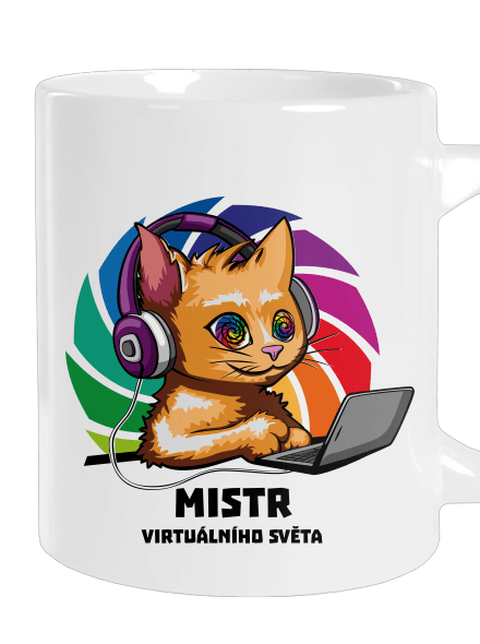 Mistr virtuálního světa velký hrnek White