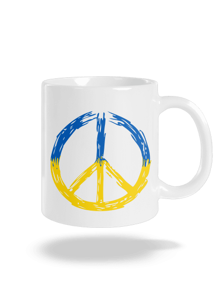 Ukrajina - Peace klasický hrnek White