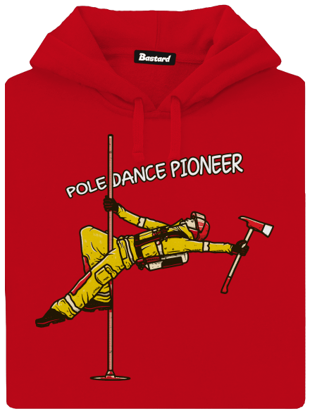 Pole Dance Pioneer pánská mikina klokanka Red