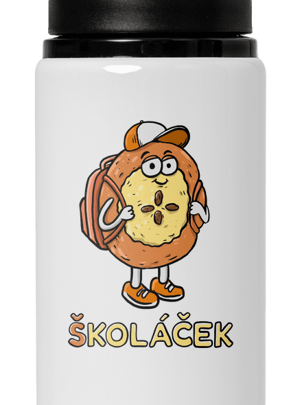 Školáček lahev na vodu White