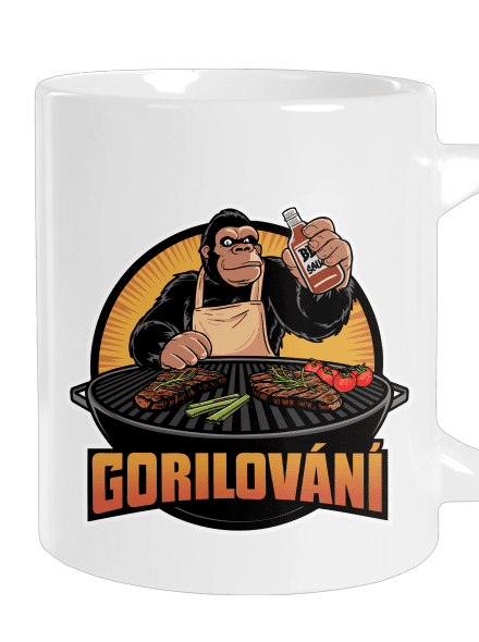 Gorilování velký hrnek White