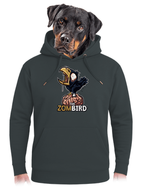 Zombird unisex mikina premium Charcoal