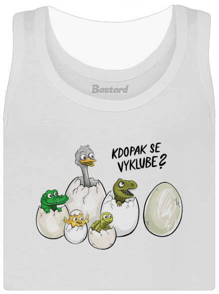 Kdopak se vyklube? dámské tílko klasické White