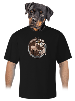 Psí horoskop: Kozoroh unisex tričko oversized Black