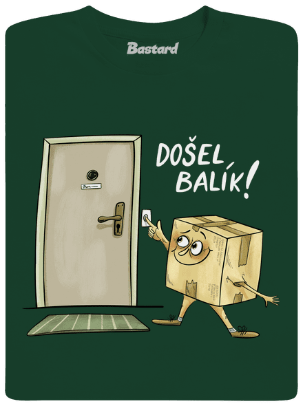 Došel balík pánské tričko Bottle Green