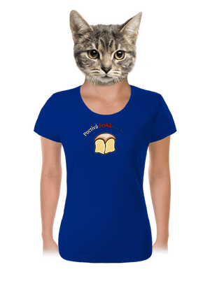 Poctivá buchta a klobása dámské tričko Royal Blue Mal