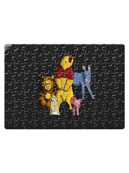 Medvídek puzzle White