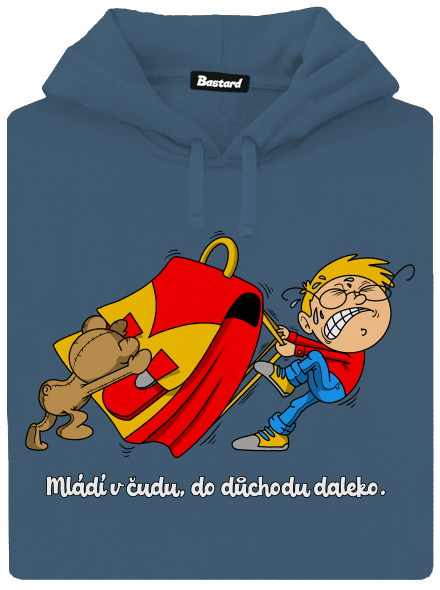 Školák dámská mikina klokanka Denim