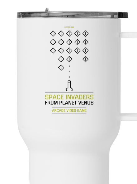 Space Invaders termohrnek White