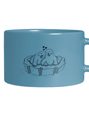 Miluju tulení hrnek makronka Blue Macaron