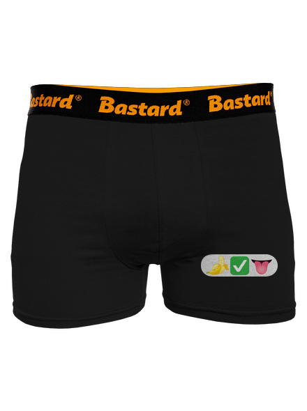 Emoji boxerky Black