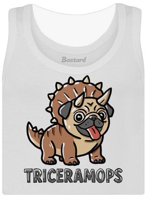 Triceramops dámské tílko klasické White