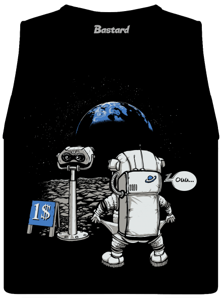 Kosmonaut dámské tílko volné Black