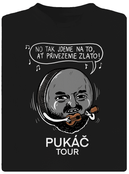 Pukáč tour pánské sportovní tričko Black