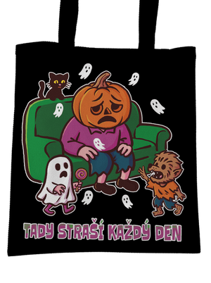Tady straší každý den taška Black