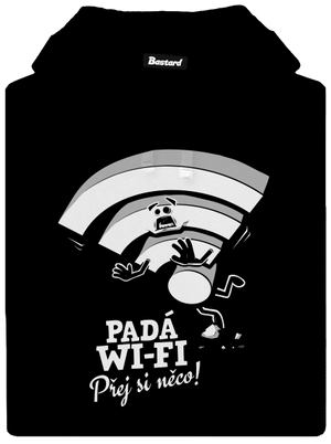 Padá wi-fi dámská mikina klokanka Black