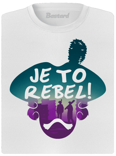 Je to rebel dámské sportovní tričko White