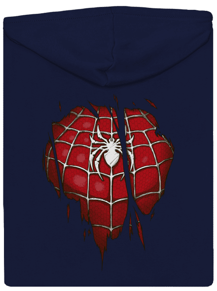 Spider Inside pánská mikina na zip Navy
