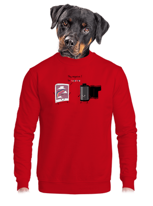 unisex mikina bez kapuce