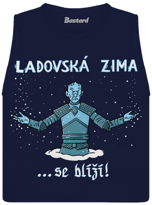 Ladovská zima se blíží dámské tílko volné Navy