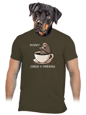 V pressu pánské tričko Urban Khaki